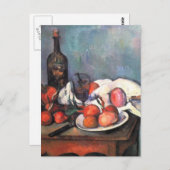 Stillleben mit Zwiebeln - Paul Cézanne Postkarte (Vorne/Hinten)