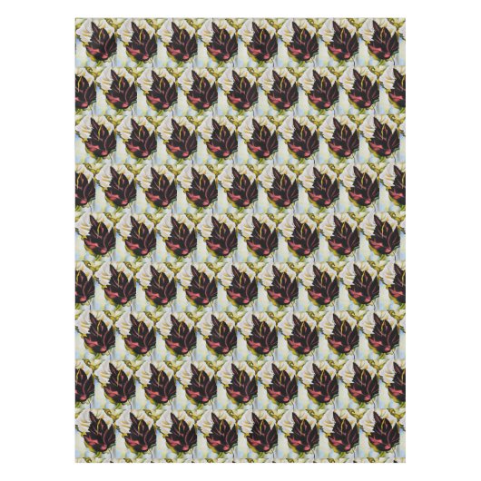 Stillleben Muster der Blätter Georgia O'Keefe Tischdecke (Vorderseite)