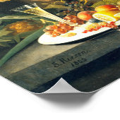 Stillleben: Obst 1855 von Severin Roesen - Poster (Ecke)