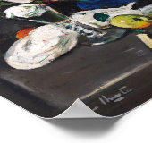 Stillleben Obst und Rose | George Leslie Hunter Poster (Ecke)