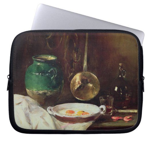 Stillleben (Öl auf Platte) 2 Laptopschutzhülle (Vorderseite)