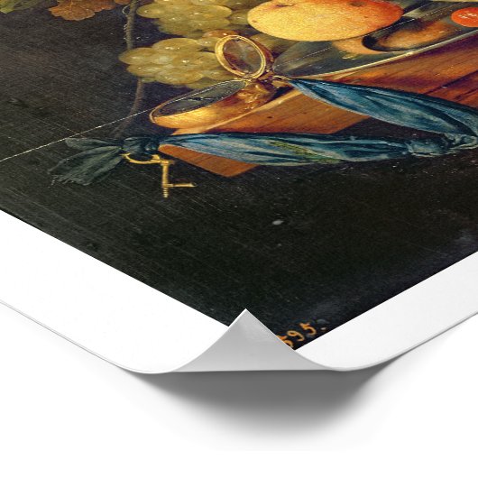 Stillleben (Öl auf Tafel) Poster (Ecke)