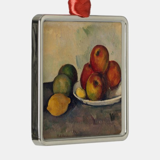 Stillleben Pauls Cezanne | mit Äpfeln, c.1890 Silbernes Ornament (Rechts)