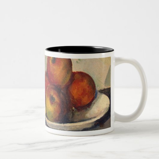 Stillleben Pauls Cezanne | mit Äpfeln, c.1890 Zweifarbige Tasse (Rechts)