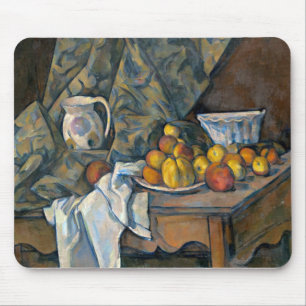 Stillleben Pauls Cezanne mit Äpfeln und Mousepad