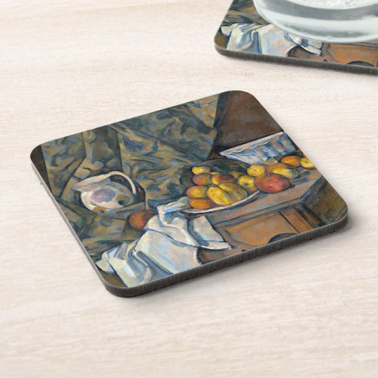 Stillleben Pauls Cezanne | mit Äpfeln und Untersetzer (Linke Seite)