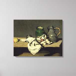 Stillleben Pauls Cezanne mit einem Kessel, Leinwanddruck