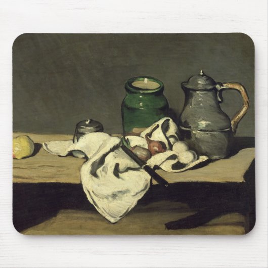 Stillleben Pauls Cezanne | mit einem Kessel, Mousepad (Vorne)