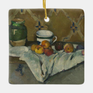 Stillleben Pauls Cezanne mit Glas, Schale und Keramikornament
