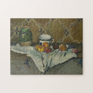 Stillleben Pauls Cezanne   mit Glas, Schale und Puzzle