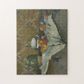 Stillleben Pauls Cezanne | mit Glas, Schale und Puzzle (Vertikal)