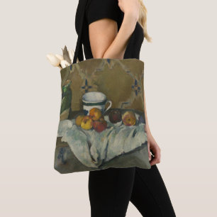 Stillleben Pauls Cezanne   mit Glas, Schale und Tasche