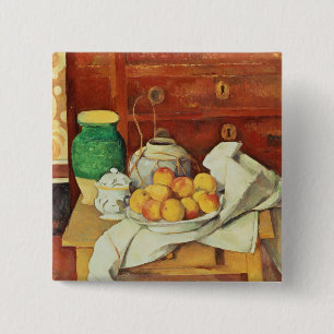 Stillleben Pauls Cezanne   mit Kommode, Button