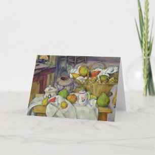 Stillleben Pauls Cezanne mit Korb, 1888-90 Karte