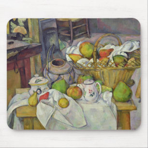 Stillleben Pauls Cezanne mit Korb, 1888-90 Mousepad