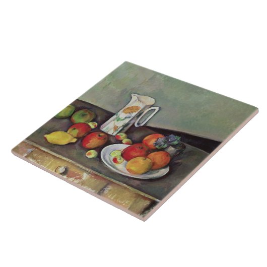 Stillleben Pauls Cezanne | Paul Cezanne | mit Fliese (Seite)