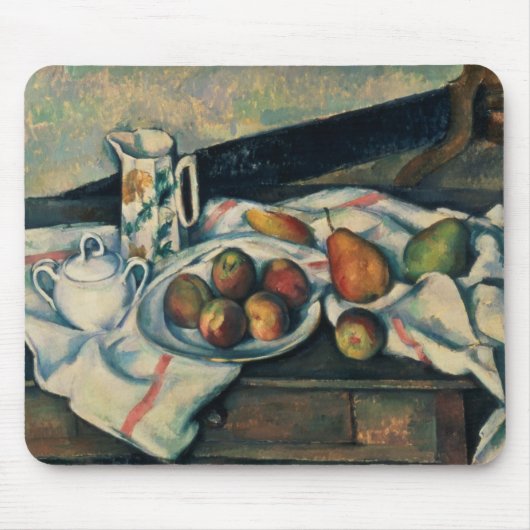 Stillleben Pauls Cezanne | von Pfirsichen und von Mousepad (Vorne)