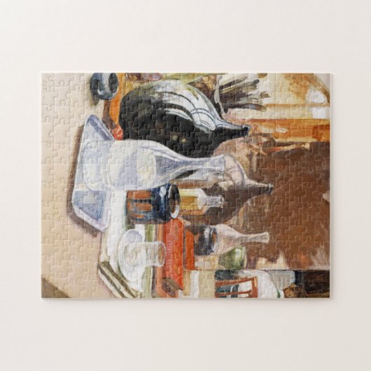 Stillleben, Pekka Halonen, Art Puzzle (Horizontal)