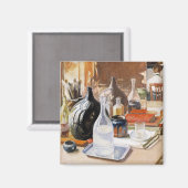 Stillleben, Pekka Halonen Magnet (Vorderseite/Rückseite)