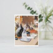 Stillleben, Pekka Halonen Postkarte (Stehend Vorderseite)