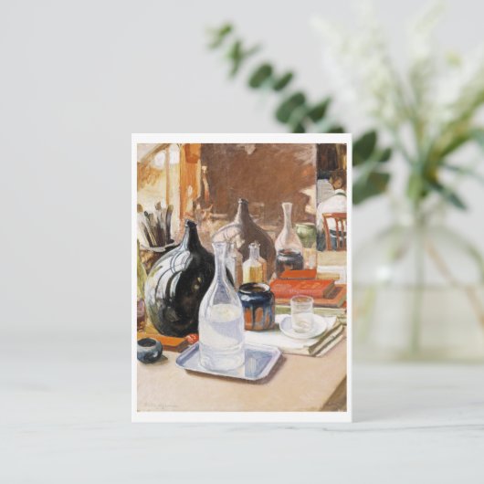 Stillleben, Pekka Halonen Postkarte (Stehend Vorderseite)