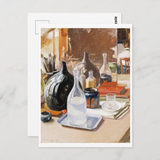 Stillleben, Pekka Halonen Postkarte (Vorne/Hinten)