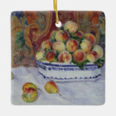 Stillleben Pierres Auguste Renoir | mit Pfirsichen Keramikornament (Vorderseite)