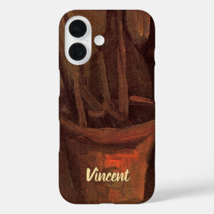 Stillleben Pinsel in einem Topf von Vincent van Go iPhone 16 Hülle