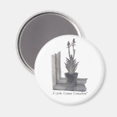 Stillleben Pot Pflanze realistische Sketch-Kühlsch Magnet (Vorderseite/Rückseite)