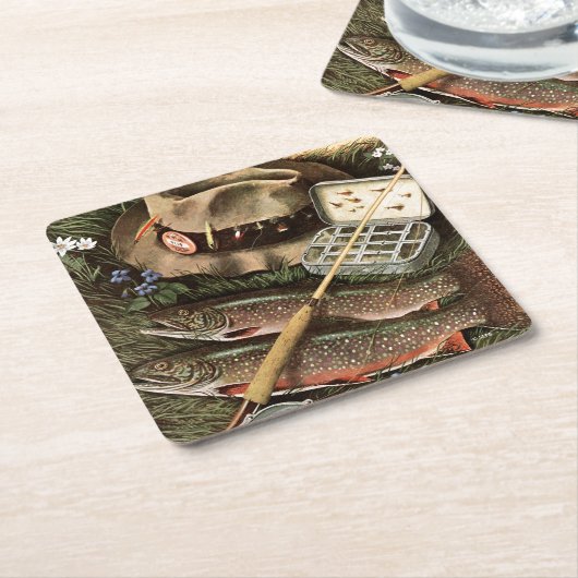 Stillleben Rechteckiger Pappuntersetzer (angewinkelt)