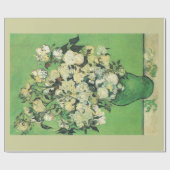 Stillleben - Rosa Rosen in einer Vase, Van Gogh Geschenkpapier (Flach)