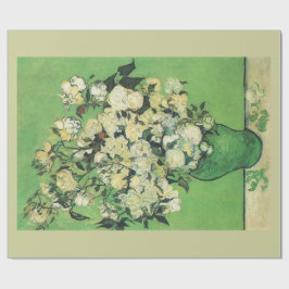 Stillleben - Rosa Rosen in einer Vase, Van Gogh Geschenkpapier