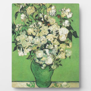 Stillleben - Rosa Rosen in einer Vase Vincent van Fotoplatte