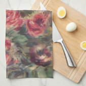 Stillleben, Rose des Vargemont | Renoir Geschirrtuch (Viertel Falte)