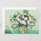 Stillleben Rose in einer Vase von Vincent van Gogh Einladung (Vorne/Hinten)