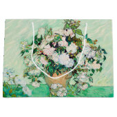 Stillleben Rose in einer Vase von Vincent van Gogh Große Geschenktüte (Vorderseite)