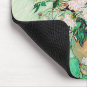 Stillleben Rose in einer Vase von Vincent van Gogh Mousepad (Ecke)
