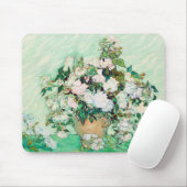Stillleben Rose in einer Vase von Vincent van Gogh Mousepad (Mit Mouse)
