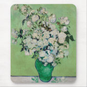 Stillleben Rose in einer Vase von Vincent van Gogh Mousepad (Vorne)