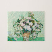 Stillleben Rose in einer Vase von Vincent van Gogh Puzzle (Horizontal)