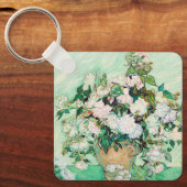 Stillleben Rose in einer Vase von Vincent van Gogh Schlüsselanhänger (Vorderseite)