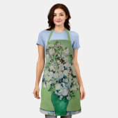 Stillleben Rose in einer Vase von Vincent van Gogh Schürze (Getragen)