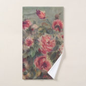 Stillleben Rose von Renoir Handtuch Badhandtuch Set (Handtuch)