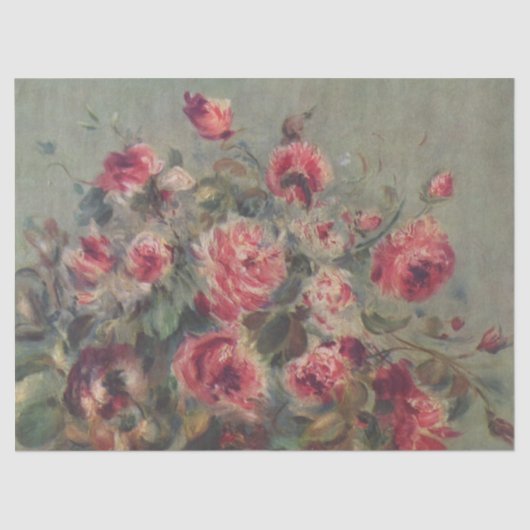 Stillleben: Rose von Renoir Seidenpapier (Vorderseite)