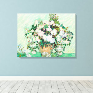 Stillleben Rosen in einer Vase von Vincent van Gog Leinwanddruck
