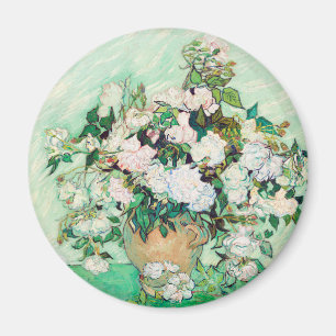 Stillleben Rosen in einer Vase von Vincent van Gog Magnet
