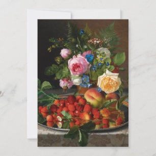 Stillleben Rosen und Erdbeeren von Otto Ottesen