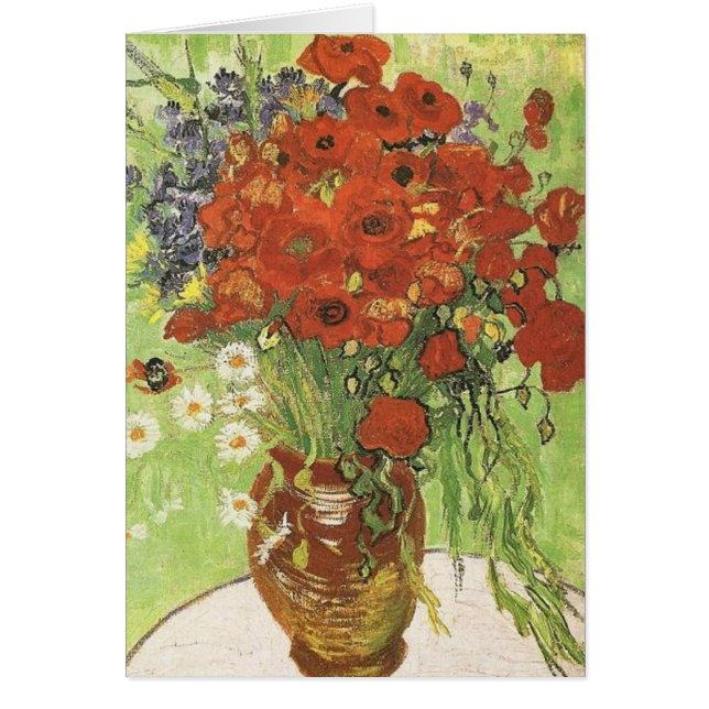 Stillleben - Rote Mohnblumen und Morden (Vorne)