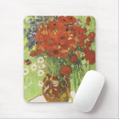 Stillleben - Rote Mohnblumen und Morden Mousepad (Mit Mouse)
