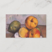 Stillleben, Ruhe, Äpfel, Birnen von Paul Cézanne Visitenkarte (Rückseite)